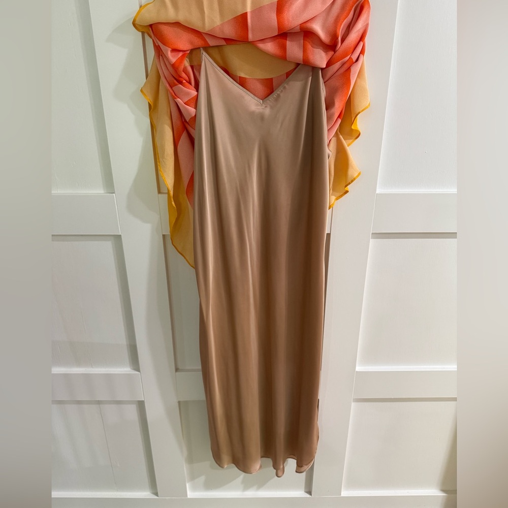 Trina Turk Shante Bicolor Caftan | Heatwave | XL | Resort Luxe - Picture 8 of 9